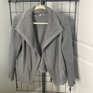 MTLA grey knit cardigan